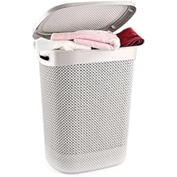 Sevenon Ventilador 7H SEVENON Cesto de Ropa Alto Rectangular con Tapa 52 litros 7house