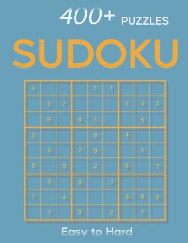 400+ Large Print Sudoku Puzzles Easy to Hard: Sudoku Puzzle Book for Adults