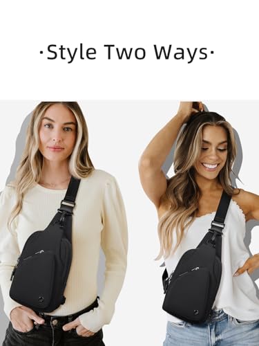 WESTBRONCO Small Sling Bag for Women Nylon Crossbody Sling Backpck Lightweight for Travel Casual Daily2