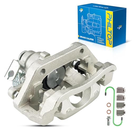 Image of PHILTOP Rear Right Brake Caliper for Ford Explorer Flex Taurus AE9Z2552B | Rear Right Caliper. Fits 2011-17 Explorer, 2010-14 Flex, 2013-19 Taurus, 2010-14 MKT. Replaces AE9Z2552B, DG1Z2552C