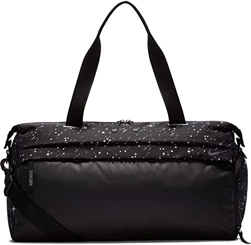 Nike Women's Radiate Club Gym Duffle Bag Galaxy Print Black White Stars