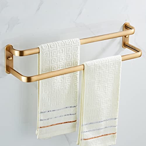 Rail de serviette double salle de bain suspendue pour une maison ordonnée