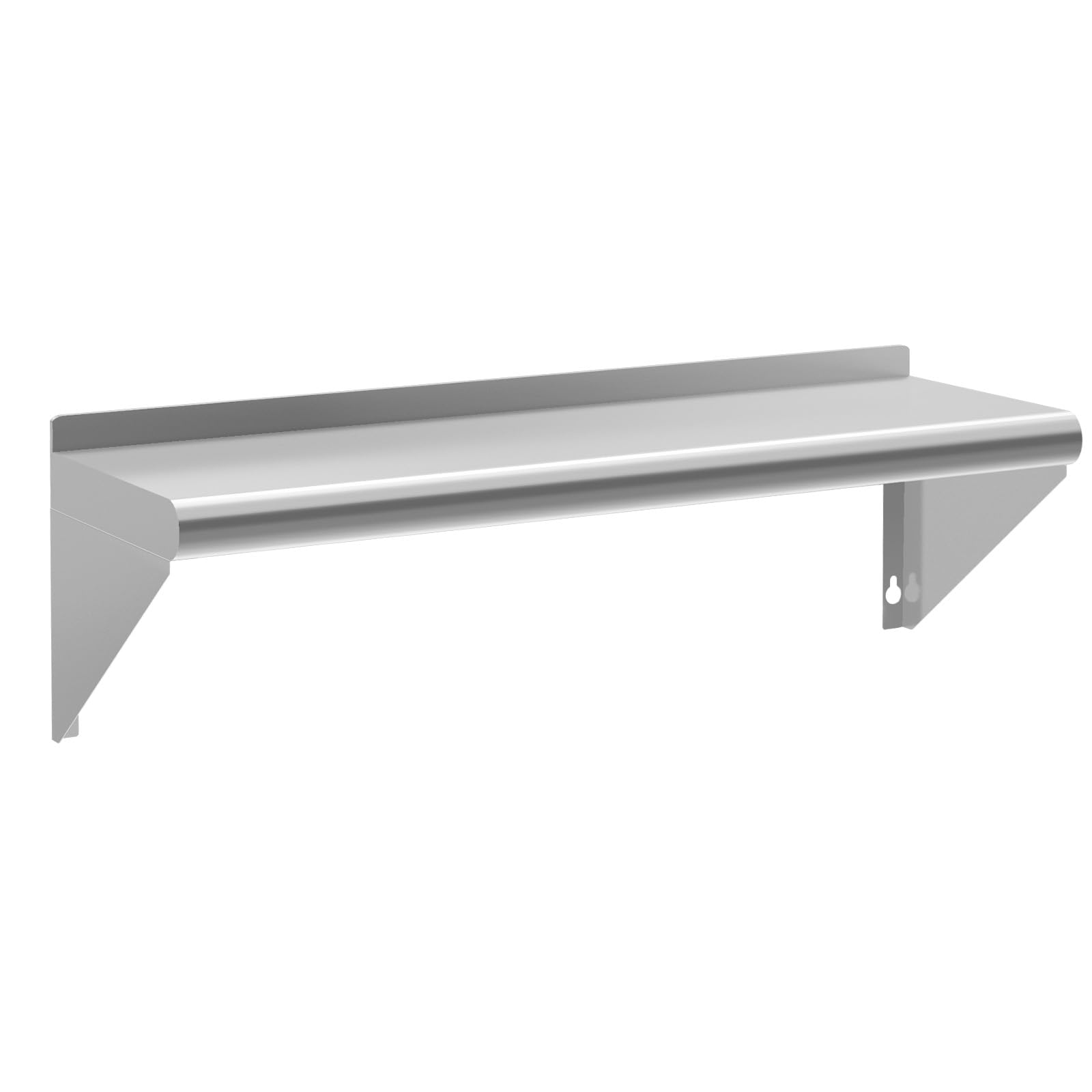 14 x 48 Inch Stainless Steel Wall Shelf, NSF Certified