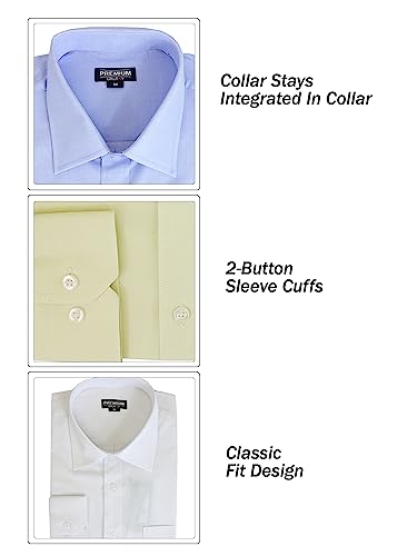 Galaxy by Harvic Boys 3-Pack Long Sleeve Casual Dress School Uniform Shirts (Big Boys, Little Boys)2