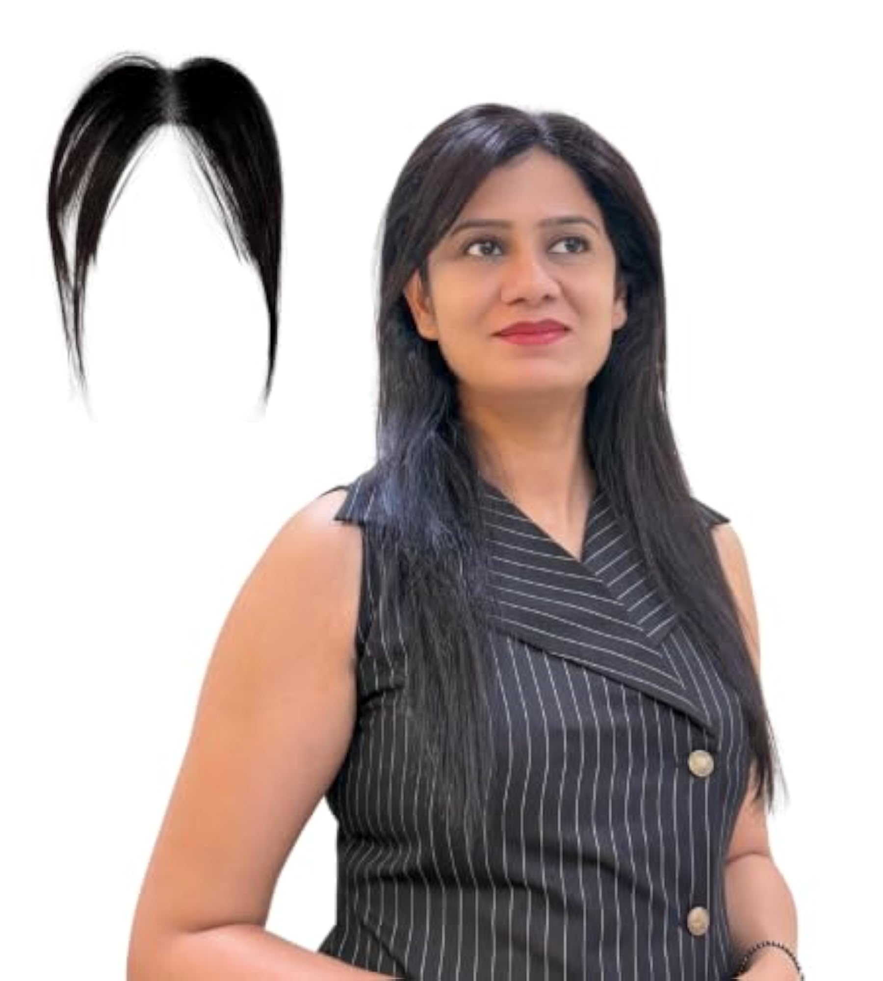 Front Thinning Patch for Women, Curly Hairline Extension