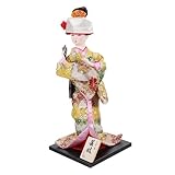 Geisha doll home: hecho de material y material, con una buena artesanía, la estatua de geisha no es fácil de desvanecer, y es, decoración de la oficina