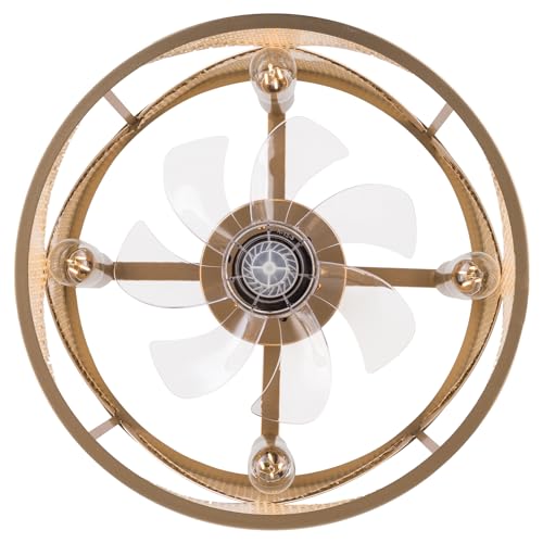 LOYALHEARTDY-Gold-Fandelier-Ceiling-Fan-18in-6-Speed-Enclosed-Caged-Ceiling-Fan-with-Lights-Remote-Control-Antique-Gold-Ceiling-Fan-Boho-Rattan-Caged-Ceiling-Fan-Light-Downrod-Mount-URF4I86GRFI8W