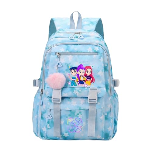 Genérico Mochila escolar KPop D-emon H-unters, mochila de viaje