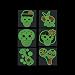 Day of the Dead Glow in the Dark Tattoos
