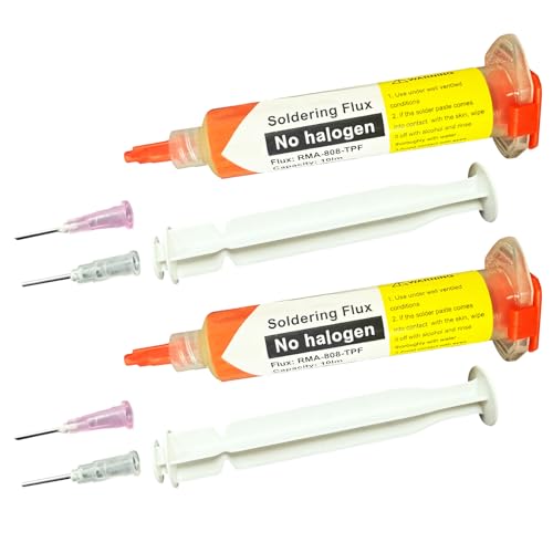 2 pcs Faster Solder Paste no clean low residue BGA liquid soldering flux 70 melting point for tin solder PCB/Manual Welding metals works DIY Electronics repair/Circuit Boards (2 * 20g) RMA-808-TPF