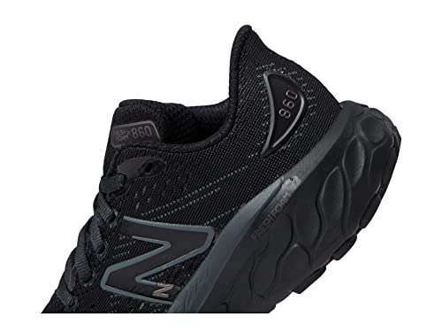 New Balance Unissex Infantil Fresh Foam X 860 V13 Cadarço, Preto/Blacktop, 28 BR G