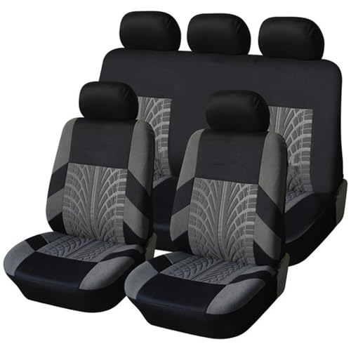 JPDEDIAN Funda Coche para Ford Edge Protectora Asiento Universal, Funda Trasero Asiento Coche, Fácil De Instalar,Grey