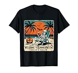 Photo Gallery summerween skeleton beach halloween arte tropicale maglietta Photo Gallery summerween skeleton beach halloween arte tropicale maglietta