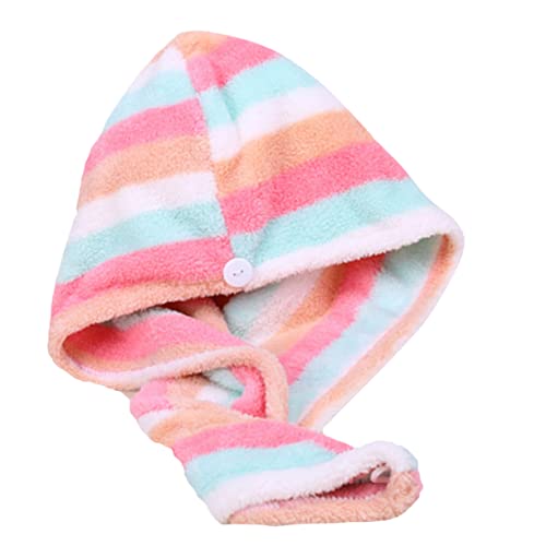 PLAFOPE 2pcs Hair Drying Cap Microfiber Quick Dry Hair Towel Wrap Thick Comfortable