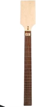 Electric Guitar Neck 24 fret 30 inch Short Bass Guitar Replacement Rosewood Fretboard Paddle Heaad guitar project parts baritone guitar necks