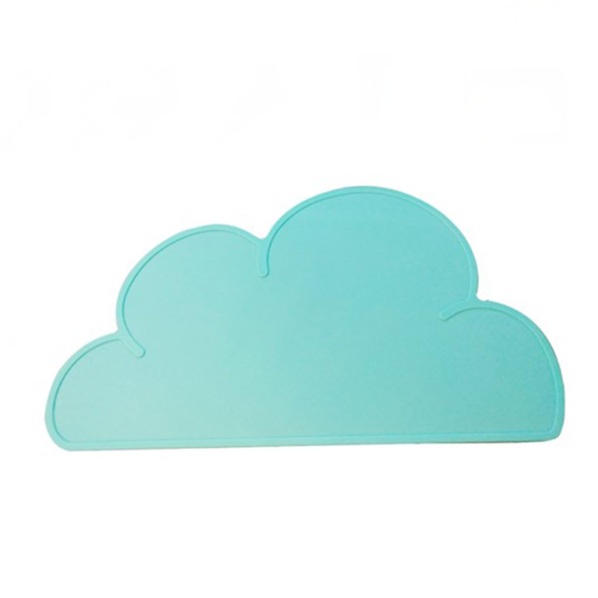 NAMOARLY 2 Pcs Cloud Shape Silicone Boys and Girls Placemats Wipeable Coloring Mats for Boys and Girls Heat Insulation Pet Dish Mat
