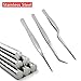 Teanfa Cooking Tweezers Precision Tongs，3 Pieces Stainless Steel Tweezers Precision Tongs for Cooking Culinary Medical Beauty(6.3-Inch)