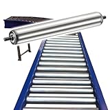 1.3inch/ 32mm Diameter Stainless Steel Conveyor Rollers Replacement, Telescopic Powerless Roller for Industrial Transporting, Easy Installation & Low Noise(20 Rods,3.9in/10cm)