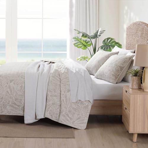 Edredón reversible Queen Tommy Bahama transpirable con fundas de almohada coordinadas 4
