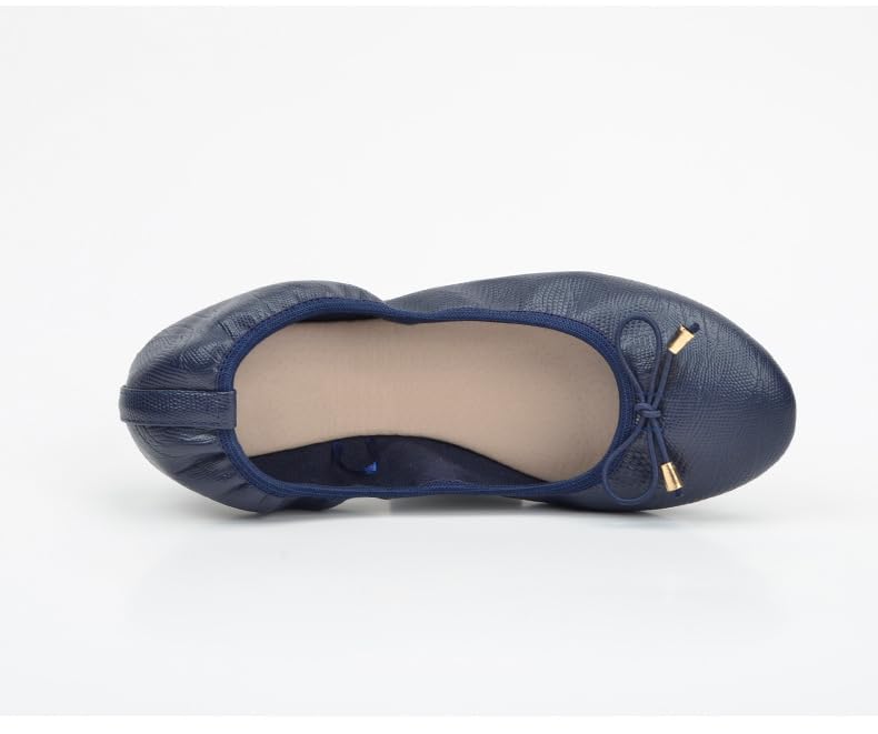 Zapatos planos de ballet plegables para mujer, clásicos, de piel sintética, sin cordones, cómodos, informales, para la oficina, caminatas diarias — view 6