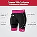 SLS3 Triathlon Shorts Women, Durable FRT Fabric - Womens Tri Shorts for All Abilities. Super Comfy Womens Triathlon Shorts (Pink Azalea Floral, Large)