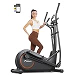 MERACH Elliptical Machine, Elliptical Exercise Machine for Home with Hyper-Quiet Magnetic Drive System, Elliptical Training Machines with18.5IN Stride, Automatic Resistance, 400lbs Capacity