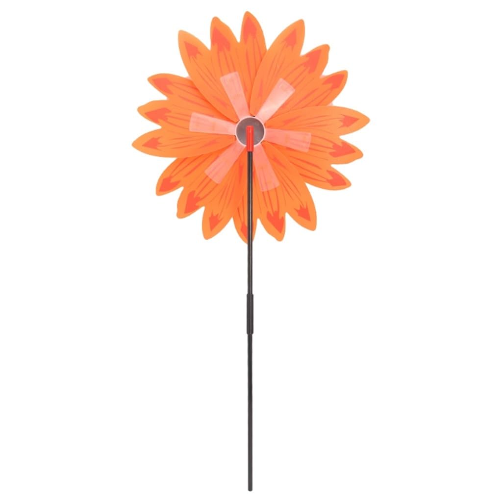 DOUBAO Large Double Layer Sunflower Windmill Wind Spinner Toys Yard Garden Decor Accessories