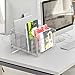 Cuukie File Sorter Organizer, 5 Sections Acrylic Letter Tray for Desk, Mail Organizer Letter Holder for Envelopes, Mail, Electronics 1Pack
