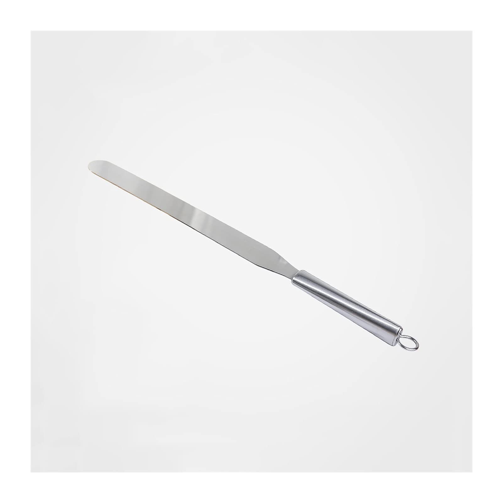 Espatula Cocina Espátula de crema de acero inoxidable con anillo de suspensión Horneado recto Espátula Pastel de espátula Herramienta Scraper Frosting Spátula Espatula Reposteria ( Size : Large )
