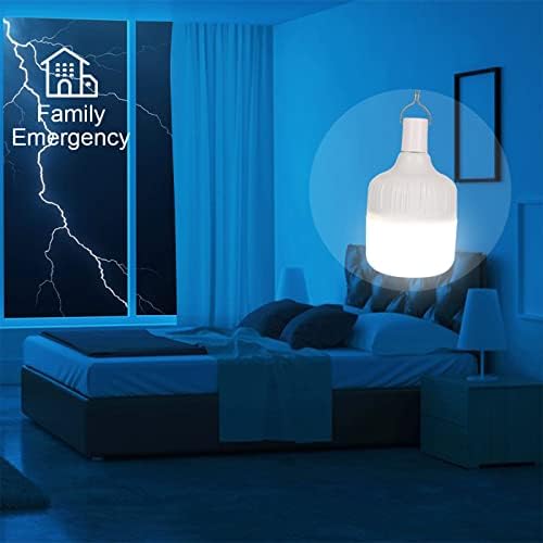 Spurtar Camping Light, Camping Lantern 60W 5000 Lumens 5 Lighting Modes, LED Rechargeable Lighting Dimmable, Hurricane Lamps Tent Lantern Batteries Powered Light for Emergency, Camping, Garden, BBQ
