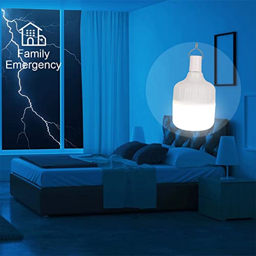 Spurtar LED Camping Tent Light, Dimmable Hanging Rechargeable USB Pendant Light, Battery Operated 5 Lighting Modes, Portable Outdoor Lantern with 1200 Lumen, Camping, Patio, Garden, Grill - Image 4