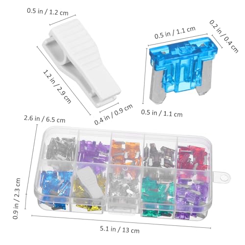Kit de fusibles automotrices LIFKOME 120 piezas surtidas para camioneta, bote y RV, con identificación rápida para sistemas eléctricos miniatura 3