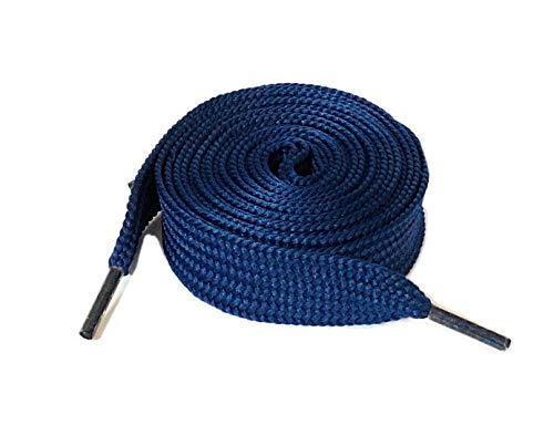 Thick Fat Shoelaces for Sneakers, Boots and Shoes by Ti Shoe Laces - Chose your colors (Navy)