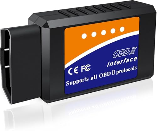 OBD2 Bluetooth Scanner for iPhone iOS Android Windows Car Code Reader Enhanced Auto Diagnostic Scan...