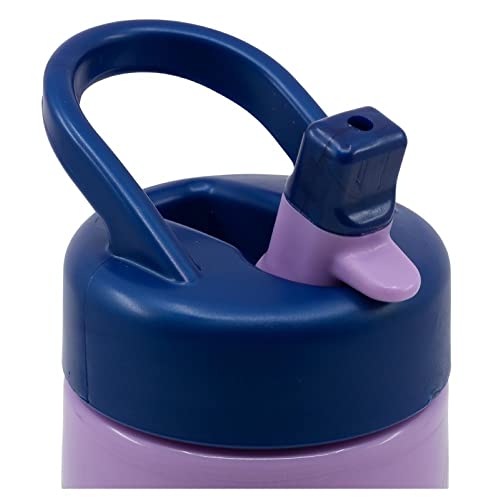 OM SUPPLIES Frozen Reusable Sipper Water Bottle Drink Bottle with built-in handle for Easy Carry School Lunch Kids Childrens 410ml (Frozen) - Image 2