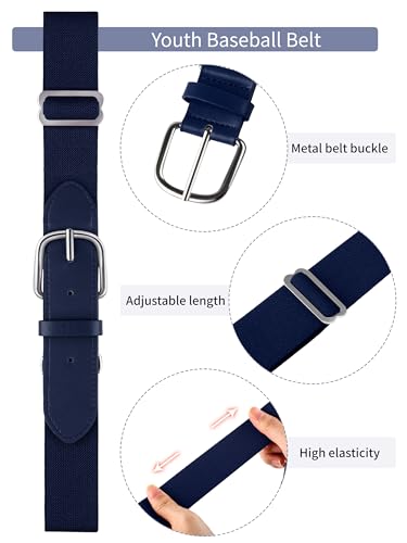 Baseball Socks and Belt Combo Set Cotton Boys Adjustable Baseball Softball Socks and Belt for Boys Girls4