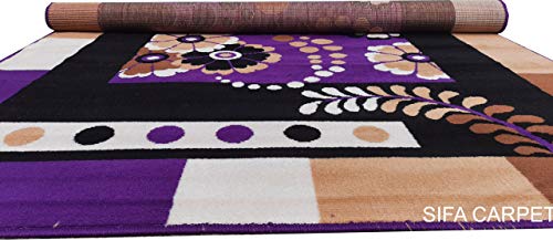 Image of Home Decore Acrylic Carpet for Your Living Room & Drawing Room Aywhere in Your Home (150x210 Purple Colour)- 5x7 Feet