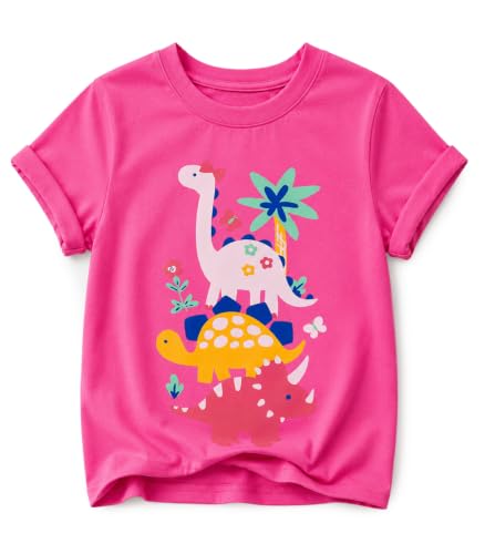 Image of Toddler Girls T-Shirt Short Sleeve Cartoon Graphic Tee 2-6T