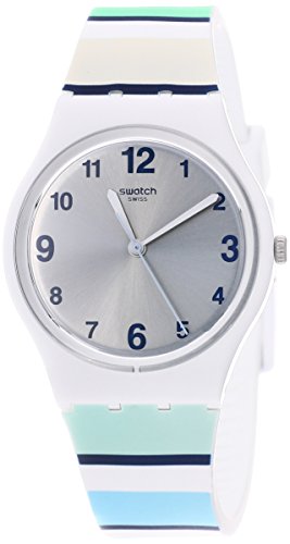 Preisvergleich Produktbild Swatch Unisex Erwachsene Analog Quarz Uhr mit Silikon Armband GW189