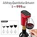 Electric Wine Decanter, Drink Dispenser with Touchscreen Display, 1~999Ml Range, 1200Mah Type-c Charging, Adjustable Quantity for All Bottle Sizes(Gold)