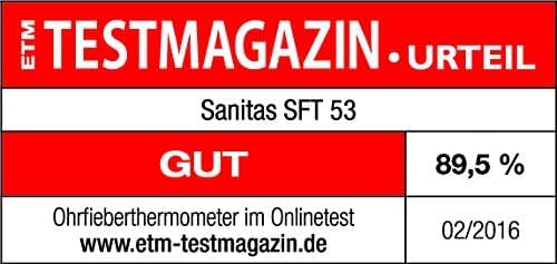 Sanitas SFT 53 Ohrthermometer (Mit auswechselbarer Schutzkappe)