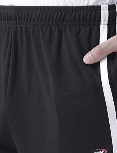 Image of berge' Men Cotton Polyester Comfy Regular Fit Sports Quality Track Pants with Secure Zipper Pocket, Casual Wear Lower Tracks Pant