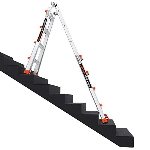 Little Giant Ladders, Revolution, M17, 17 ft, Multi-Position Ladder, Aluminum, Type 1A, 300 lbs weight rating (12017)