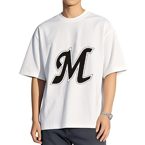 [XNYNHGFGFL] 日本製 Tシャツ 千葉ロッテマリーンズ メンズ 半袖 綿100% 春夏服 クルーネック カットソー カジュアル ゆったり おしゃれ 快適 柔らかい 通気性 S-3XLのサムネイル