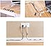 ZALUJMUS Cable Clips with Strong Self-Adhesive Pads, No Tools Required, Organize Cords and Wires, Set of 20 (Transparent, Middle)
