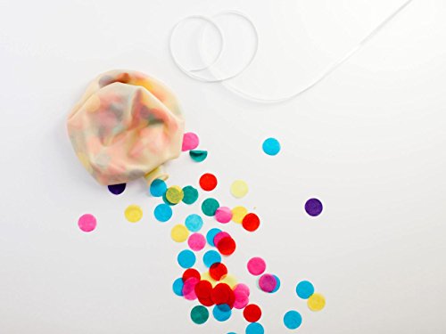 Confetti Balloon Jumbo Latex Balloon Filled With Multicolor Confetti (36") #TOP5