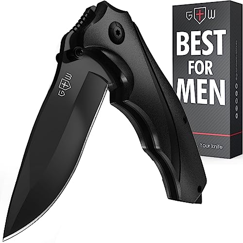 Grand Way Pocket Knife - Ideal Father's Day Gift - Personalized Gifts for Men - Customized Unique Knife for Men - Best Custom Knives - Cool Engraved Present for Father from Daughter Son 6495 B PS - Grand Way