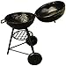 Miniature BBQ Grill Oven Model 1:12 Dollhouse Cooking Tool Garden Decoration Kicthen Accessories Roasting Cart Firewood Rack Holder (Round)