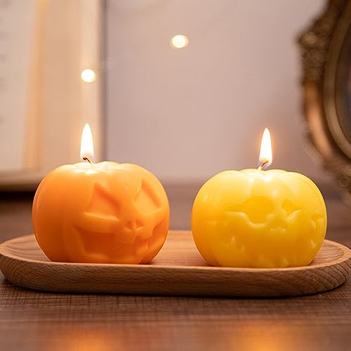 Treedix Silicone Resin Moulds of Halloween Pumpkin, 3D Pumpkin Epoxy Resin Molds for Resin Casting Candle Making - Image 2