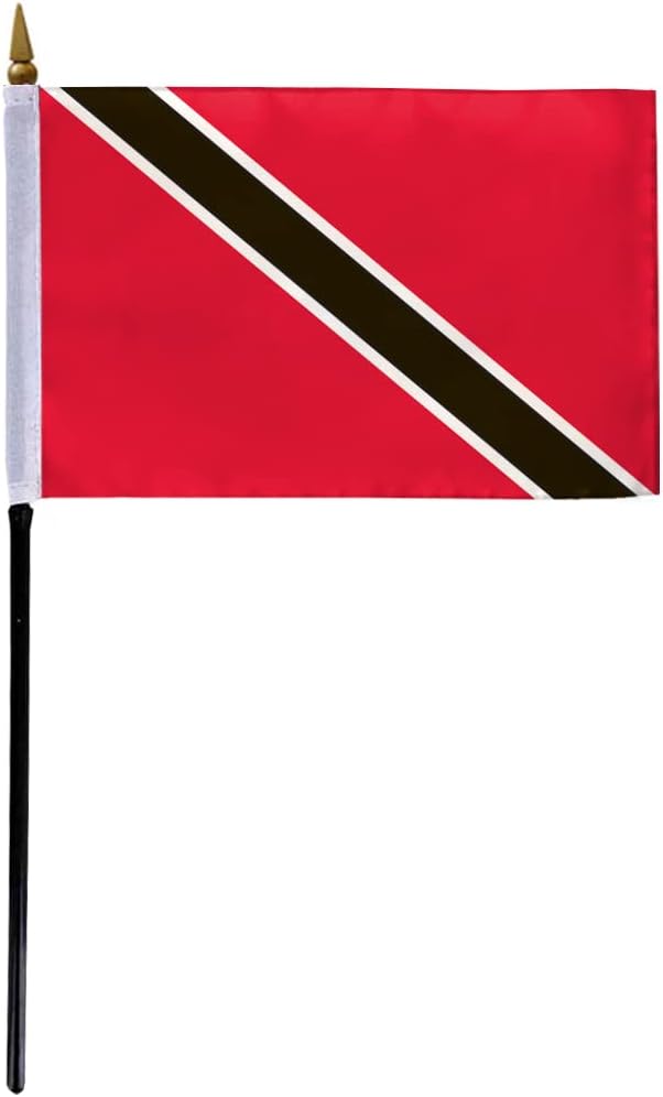 AGAS Trinidad and Tobago Flag 2x3 ft Outdoor 200D Nylon Double Stitched Hem Never Rust Brass Grommets Canvas Header Tobagonian Flag